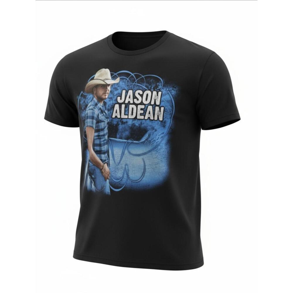 Jason Aldean 2011 My Kinda Party Tour T-Shirt Size M‎ Country Concert Tee Black